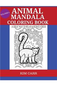 Animal Mandala Coloring Book Volume 4