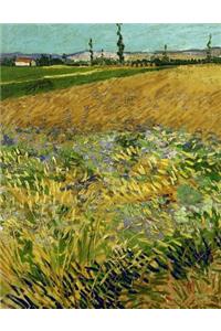 Wheatfield, Vincent Van Gogh. Blank Journal
