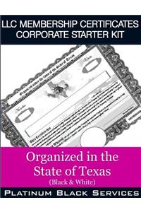 LLC Membership Certificates Corporate Starter Kit