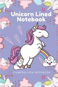 Unicorn Lined Notebook - Composition Notebook