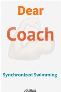 Dear Coach Synchronized Swimming Journal