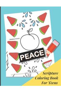 Scripture Coloring Book For Teens