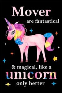Mover are fantastical & magical, like a unicorn only better, employee appreciation notebook