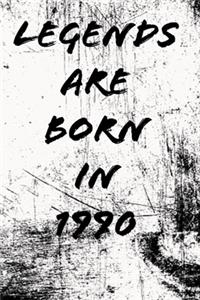 LEGENDS ARE BORN IN 1990 6x9 in 120 pages