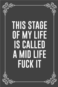 This Stage of My Life Is Called a Mid Life Fuck It