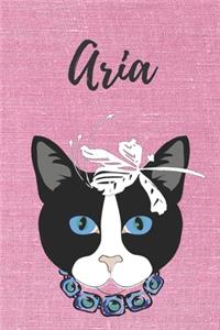 Aria Katzen-Malbuch / Notizbuch Tagebuch