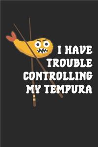 I have trouble controlling my tempura: Japanese food Tempura Chopsticks Fried Shrimps