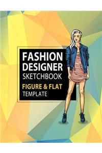 Fashion Designer Sketchbook Figure & Flat Template