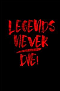 Legends Never Die!: Hangman Puzzles - Mini Game - Clever Kids - 110 Lined Pages - 6 X 9 In - 15.24 X 22.86 Cm - Single Player - Funny Great Gift