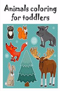 Animals coloring for toddlers