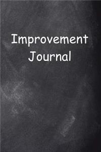 Improvement Journal Chalkboard Design
