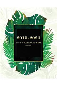 2019-2023 Green Fern Five Year Planner