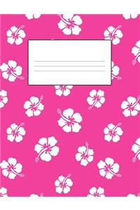 Tropical Hawaiian White Hibiscus Flower School Supplies
