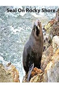 Seal On Rocky Shore collegeruledlinepaper Composition Book