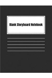 Blank Storyboard Notebook: Storyboard Sketchbook Paper Template Panel Pages for Storytelling, Filmmakers, Advertisers, Animators, and More. Size 8.5 X 11 Inches 100 Pages 9x9 