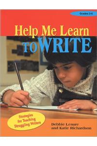 Help Me Learn to Write