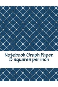 Notebook Graph Paper, 5 Squares Per Inch
