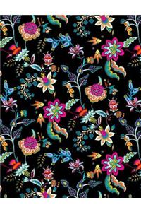 My Big Fat Bullet Journal Chinoiserie Pattern on Black