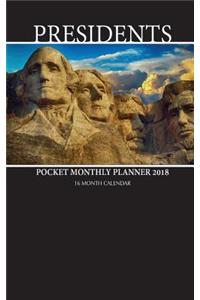 Presidents Pocket Monthly Planner 2018