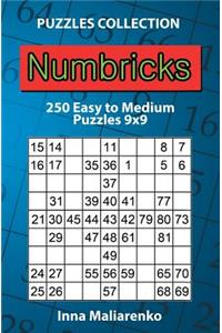 Numbricks - 250 Easy to Medium Puzzles 9x9