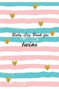 Baby Log Book for Twins