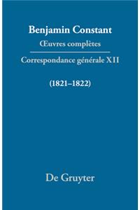 Correspondance GÃ©nÃ©rale 1821-1822