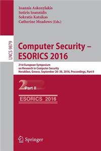 Computer Security – ESORICS 2016