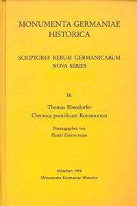 Thomas Ebendorfer. Chronica Pontificum Romanorum