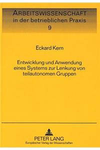 Entwicklung und Anwendung eines Systems zur Lenkung von teilautonomen Gruppen