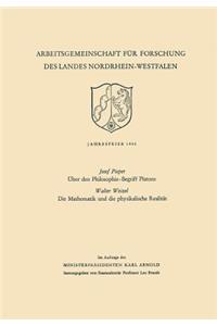 Über den Philosophie-Begriff Platons. Die Mathematik und die physikalische Realität