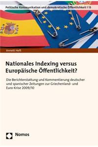 Nationales Indexing Versus Europaische Offentlichkeit?