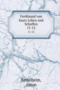 Ferdinand von Saars Leben und Schaffen