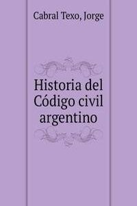 Historia del Codigo civil argentino