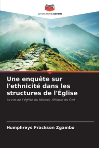 Une enquête sur l'ethnicité dans les structures de l'Église