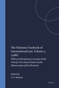 Palestine Yearbook of International Law, Volume 3 (1986)