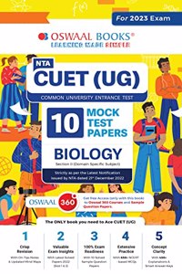 Oswaal NTA CUET (UG) 10 Mock Test Papers Biology (For 2023 Exam)