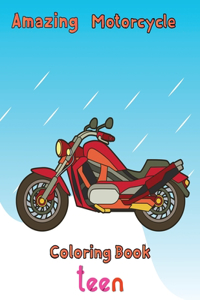 Amazing Motorcycle Coloring Book Teen