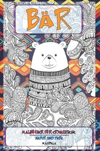 Malbücher für Erwachsene - Mandala - Natur und Tiere - Bär
