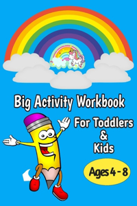 Big Activity Workbook for Toddlers & Kids ages 4-8