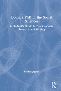 Doing a PhD in the Social Sciences