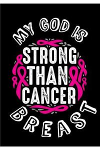 My God is Strong Than Cancer Breast