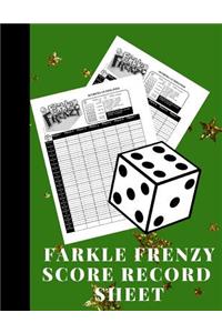 Farkle Frenzy Score Record Sheet