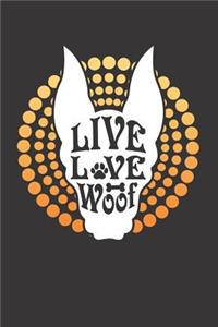 Dog Paw Woof Notebook Journal