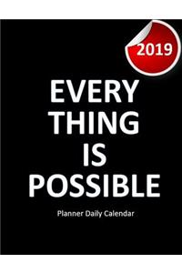 Planner Daily Calendar 2019