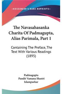 The Navasahasanka Charita of Padmagupta, Alias Parimala, Part 1
