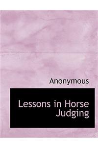 Lessons in Horse Judging