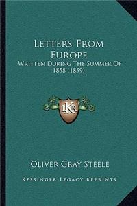 Letters From Europe