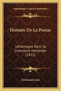 Histoire De La Poesie