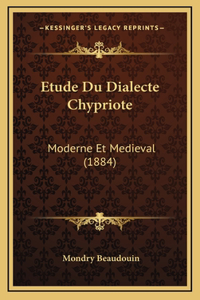 Etude Du Dialecte Chypriote