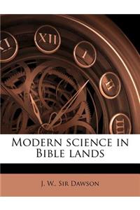 Modern science in Bible lands